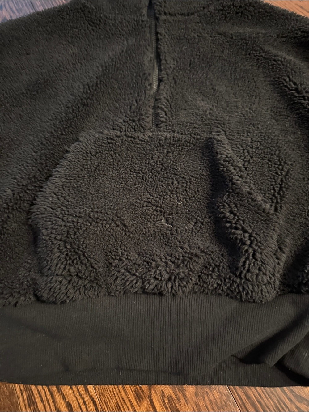 ALO Yoga Black Sherpa Zip Hoodie - Picture 3 of 4